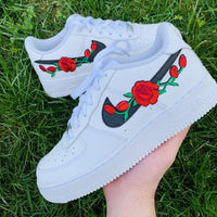 Custom Air Force 1 Red Rose