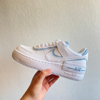 Custom Air Force 1 Shadow light Blue Details