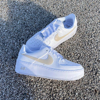 Custom Nike Air Force 1 Sage Low Beige Tan
