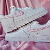 Custom Nike Air Force 1 Cow Print - Pink