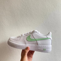 Custom Air Force 1 mintgreen Swoosh