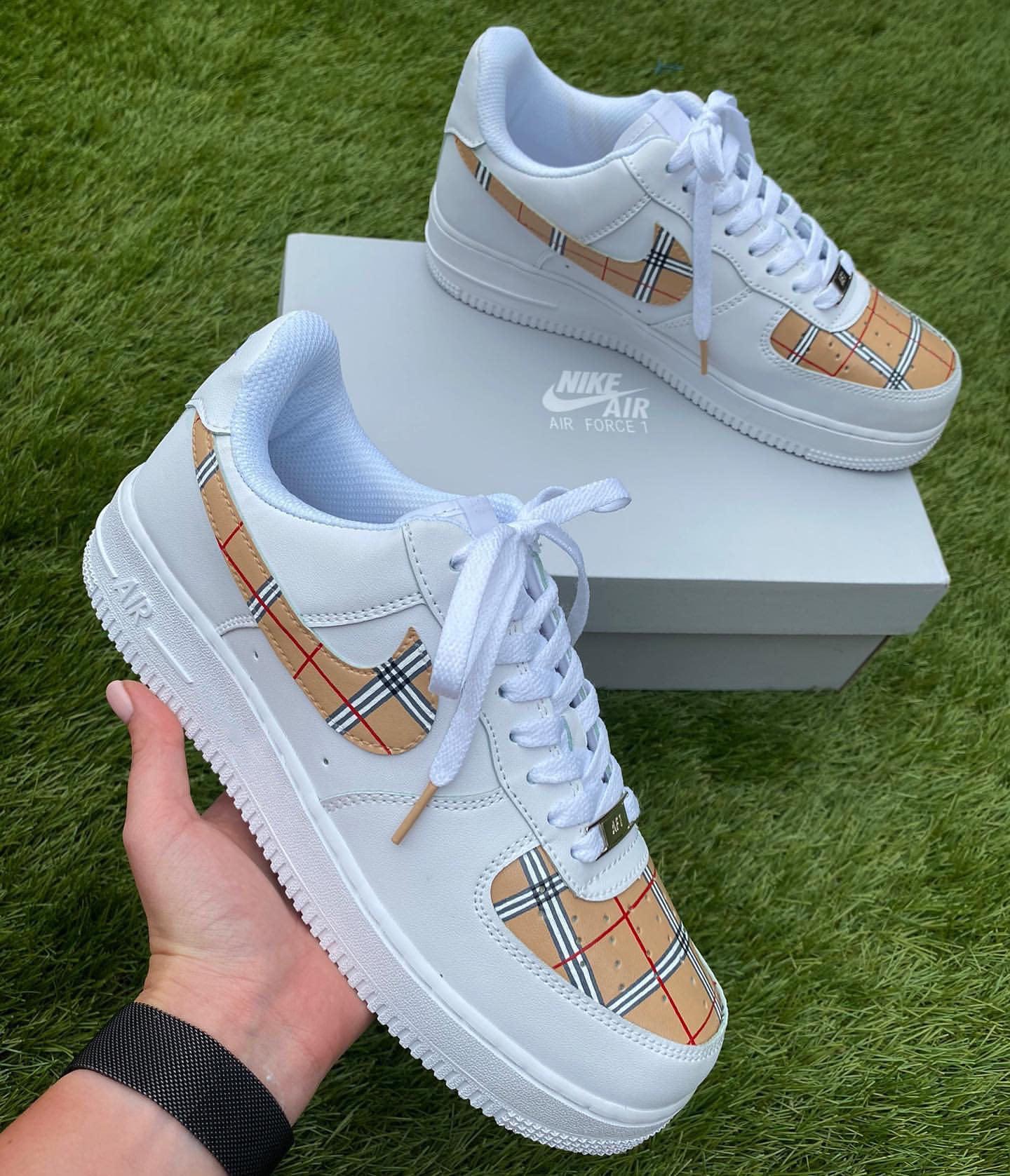 Custom Air Force 1 Burberry