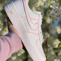 Pink Outline Custom Nike Air Force 1