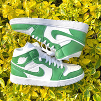 custom air jordan 1 green