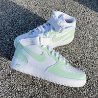 Sage Green Nike Air Force 1 Mid