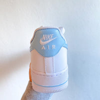 Custom Air Force 1 Baby Blue Colour Block