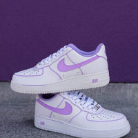 Sassy Mood Collection AF1 Lilac Purple Outline Air Force 1