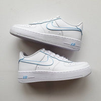 Blue Outline Design Hand-painted Custom Nike Air Force 1's