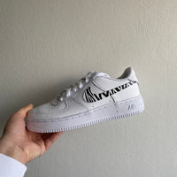 Custom Nike Air Force 1 zebra