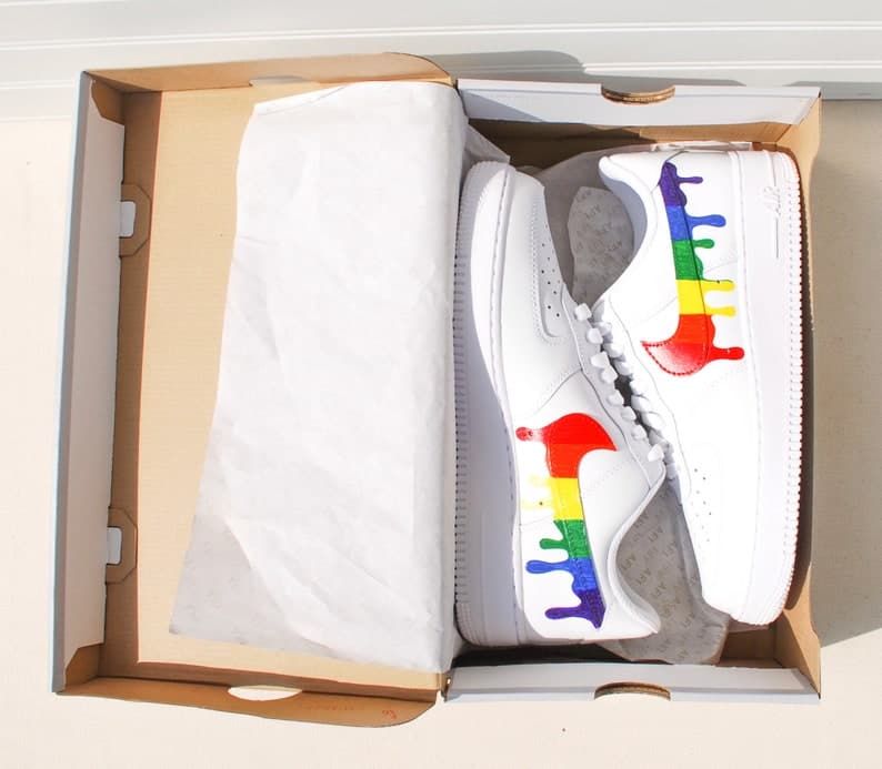 Rainbow Custom Air Force 1 Handpainted
