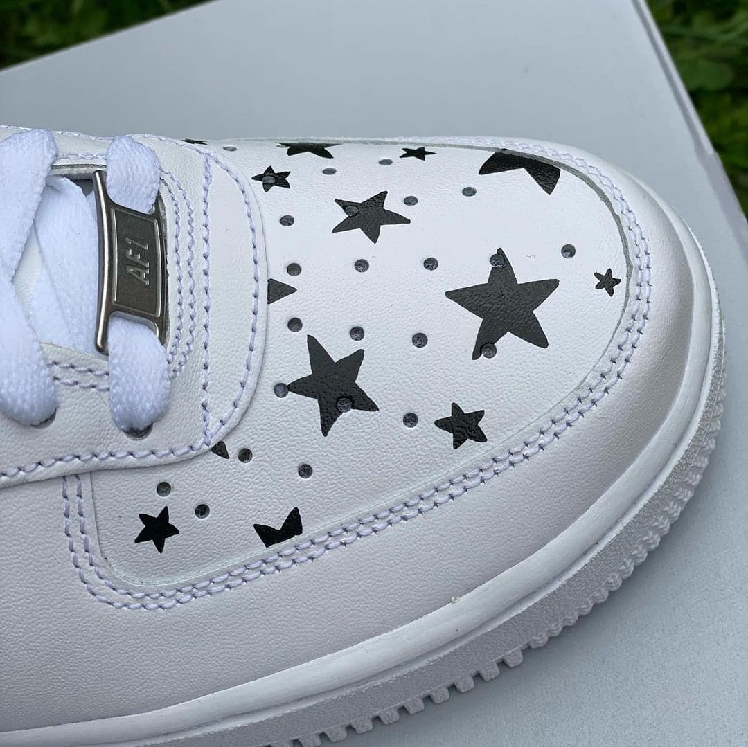 Black Stars Custom Air Force 1’s