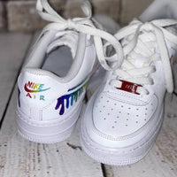 Custom Air Force 1 Rainbow Drip 🌈