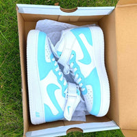 Custom Air Force 1 Mid Baby Blue