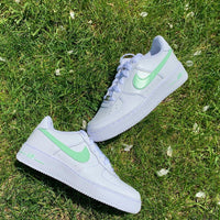 Custom Nike Air Force 1 Light Pastel Colors Mint Green