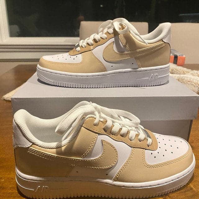 Cream Custom Air Force 1's