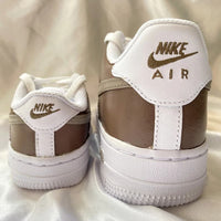 Custom Air Force 1 mocha Mommy Daughter