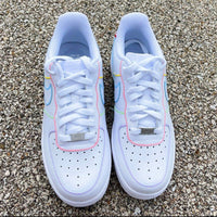 Rainbow Outline Custom Nike Air Force 1