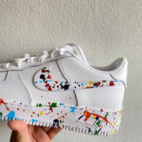 Custom Air Force 1 rainbow Splatter
