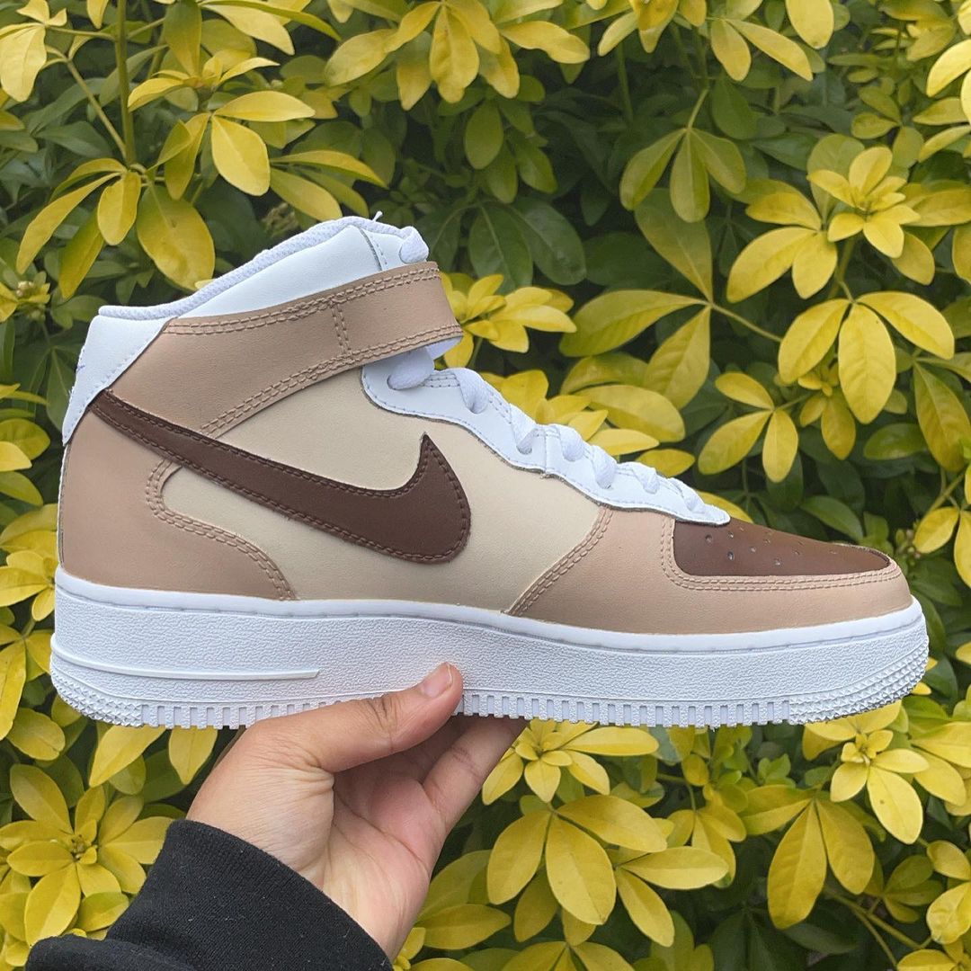 Caramel Mocha Air Force 1 Mid