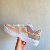Custom Air Force 1 Nude Colour Block
