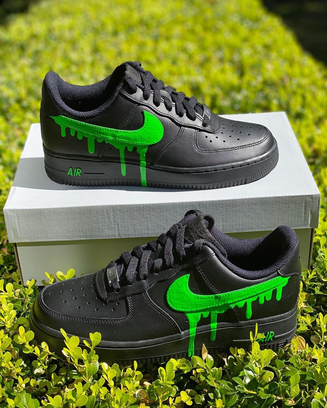 Dripping Custom Green Air Force 1’s
