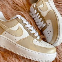 Custom Air Force 1s | Tan Colors