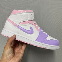 Custom Air Jordan 1 Mid Pink Purple