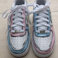 Nike Air Force 1 X Pastel Cartoon pink Yellow