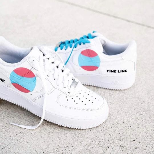 Custom Nike Air Force 1 Fine Line