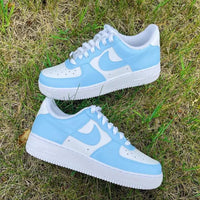 Custom Nike Air Force 1 Colorblock Baby Blue