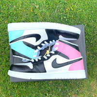 Custom Air Jordan 1 X Pink BLUE