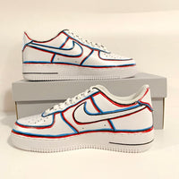 blue Outline Custom Air Force 1