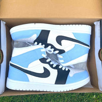 Custom Air Jordan 1 X Black Blue