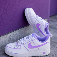 Sassy Mood Collection AF1 Lilac Purple Outline Air Force 1