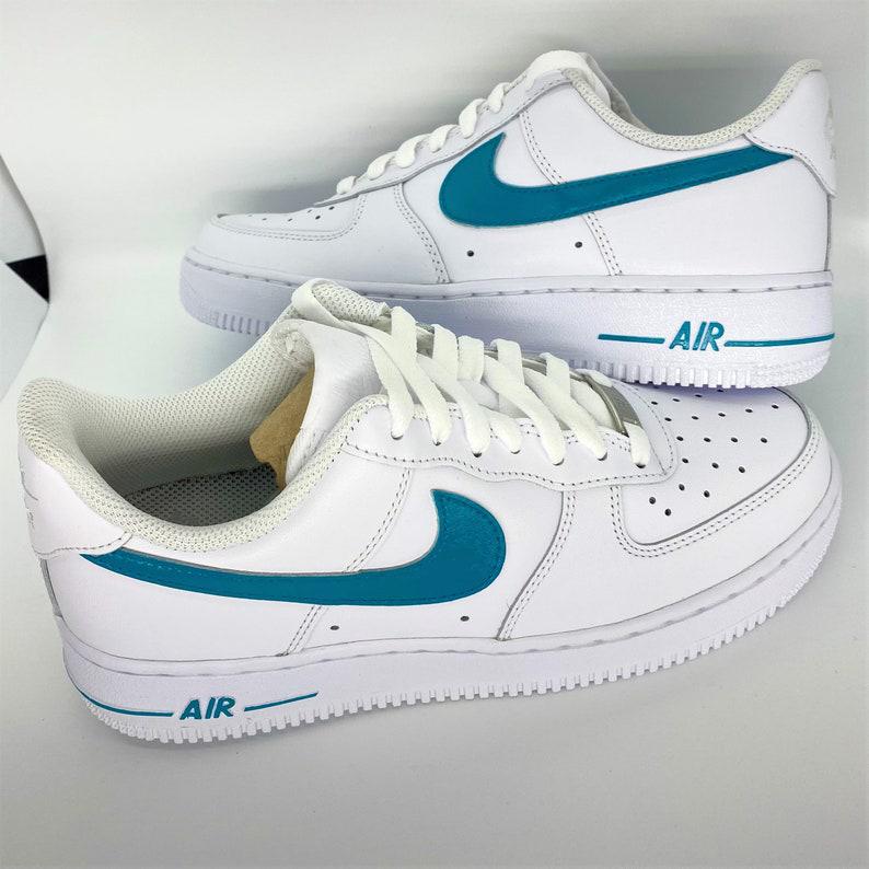 Custom Blue Nike Air Force Ones