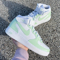Sage Green Nike Air Force 1 Mid