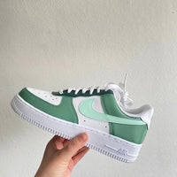 Custom Air Force 1 sage Colour Block
