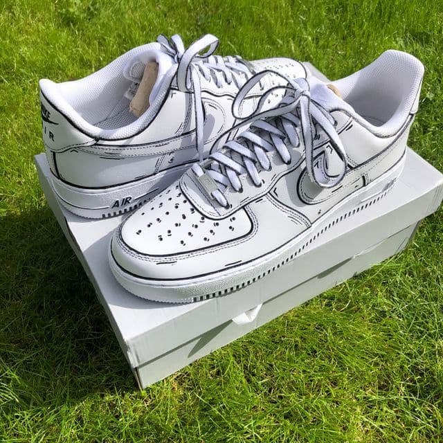 cartoon gray af1