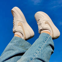 Custom Nike Air Force 1 Grey Nude Earth Tone Shade