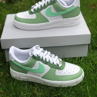 Green Custom Air Force 1's