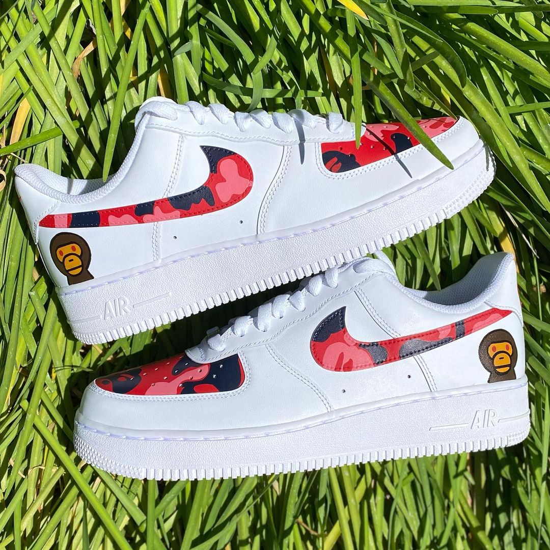 red bape air force 1