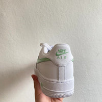 Custom Air Force 1 mintgreen Swoosh