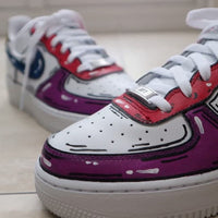 Custom Nike Air Force 1 X Cartoon red Blue