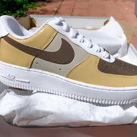 Hand-painted Neutral Tones Custom Air Force 1