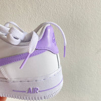 Custom Air Force 1 lilac Swoosh & Details