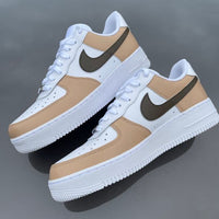 Custom Air Force 1 Beige/tan