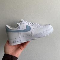 Custom Air Force 1 light Blue Swoosh