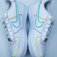 Pastel Outline Air Force 1 Water Resistant