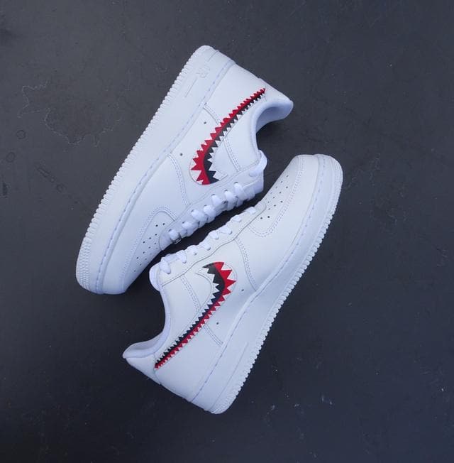 Custom Air Force 1 Bape Shark Teeth – insdrip display picture 1