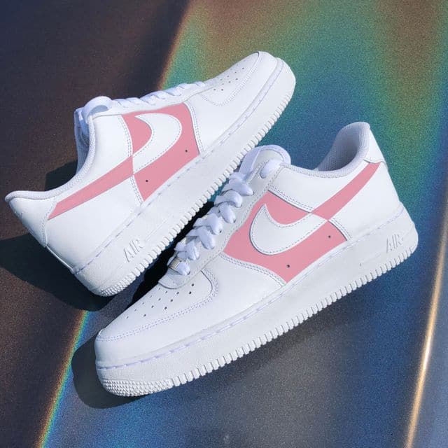 Custom Air Force 1 Two tone pink